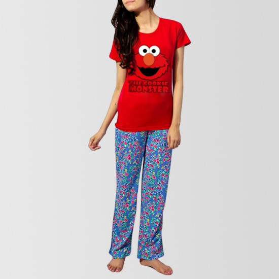 Red Cookie Monster T-Shirt & Pajama